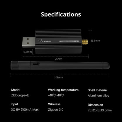 Zigbee 3.0 USB Dongle Plus-E Universal Coordinator